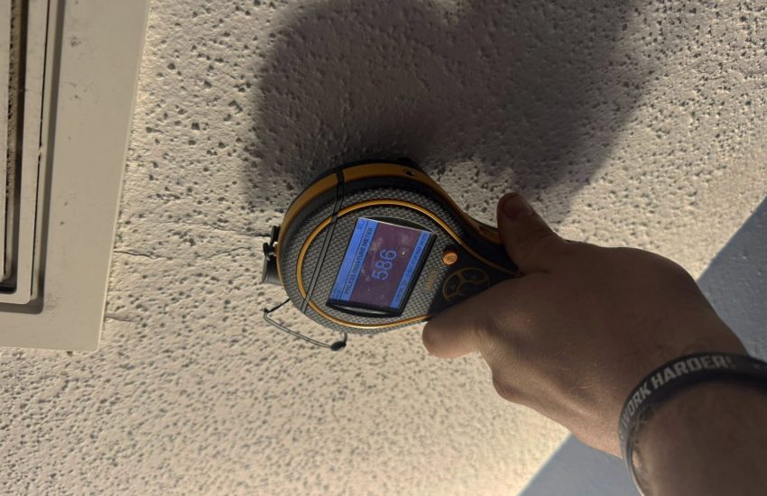 Moisture Detector finding issues behind ceiling